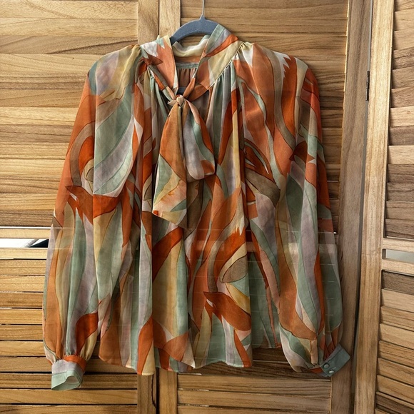 SÉZANE Solange Blouse Size 38 US 6 - Picture 5 of 7